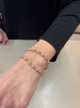 Dignity Sincerity 5mm Bead Bracelet - Gold