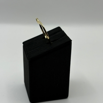 Gold Contour V-Notch Wedding Band