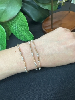 Hope Pearl Pattern 3mm Bead Bracelet