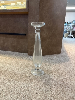 Small Clear Glass Candle Holder