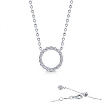 0.54 ctw Open Circle Necklace