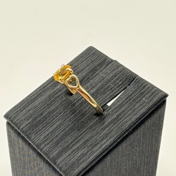 Citrine Heart Ring