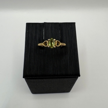 Peridot Heart Ring