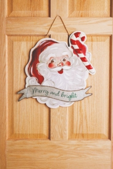 Vintage Santa Door Hanger