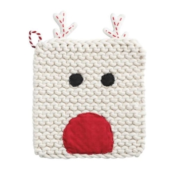 Reindeer Christmas Potholder