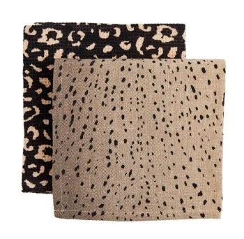 Animal Print Towels, 2 asst