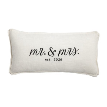 Lumbar Mr. And Mrs. est 2026 Pillow