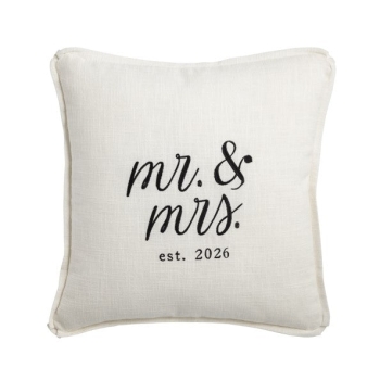 Square Mr. & Mrs. est. 2026 Pillow