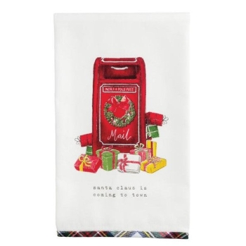 Christmas Mailbox Printed Towel