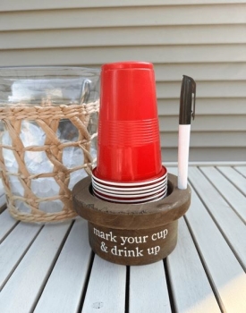 Disposable Cup & Marker Set