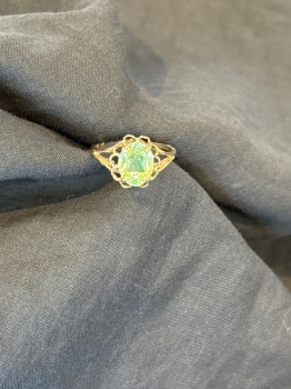 Vintage-Inspired Tourmaline Ring