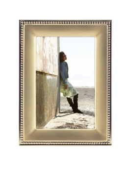 4x6 2-Tone Gold Bead Frame