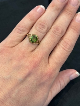 Vintage-Inspired Peridot Ring