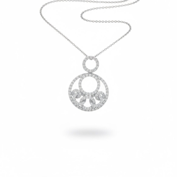 Diamond Multi Circle Pendant