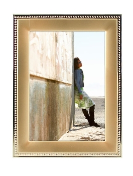 5x7 2-Tone Gold Bead Frame