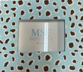 Blue and Brown Cheetah Picture Frame