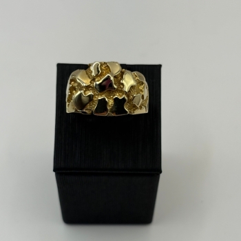 Men’s Gold Nugget Style Ring