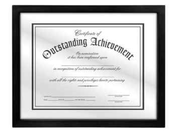 8.5x11 Black Document Floating Frame