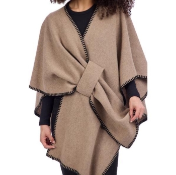 Hayword Blanket Poncho- Tan
