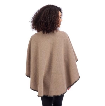 Hayword Blanket Poncho- Tan