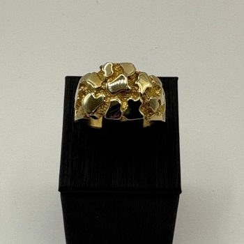 Men’s Gold Nugget Style Ring