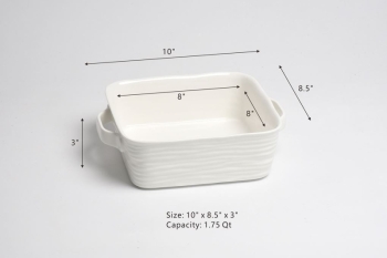 Le Blanc Collection- 8″ x 8″ Square Baking Dish