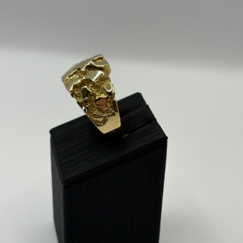 Men’s Gold Nugget Style Ring
