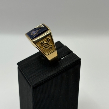 Men’s Masonic Sapphire Ring