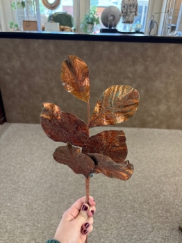 Copper Magnolia Leaf Spray