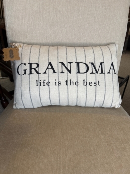 Grandma Striped Pillow