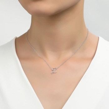 Letter L Pendant Necklace
