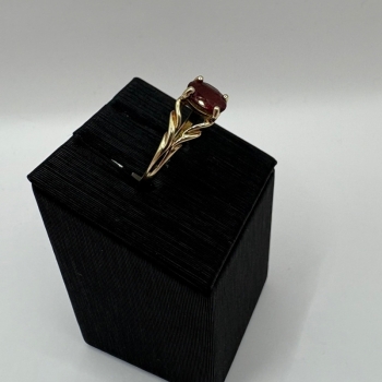 Garnet Twist Ring