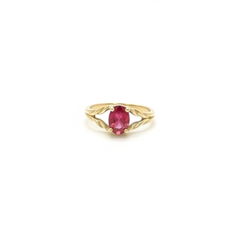 Garnet Twist Ring