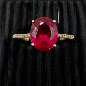 Oval Ruby Ring