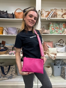 Izzy Crossbody- Hot Pink