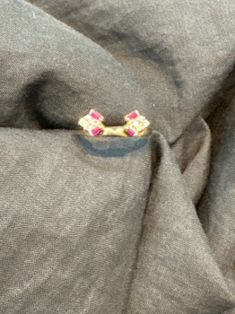 Ruby & Diamond Solitaire Wrap