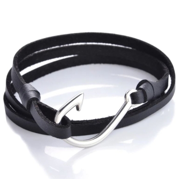Angler Men's Leather Bracelet
