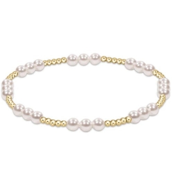 Classic Pearl Joy Pattern 4mm Bead Bracelet