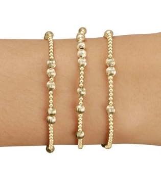 Hope Unwritten Dignity 4mm Bead Bracelet - Gold