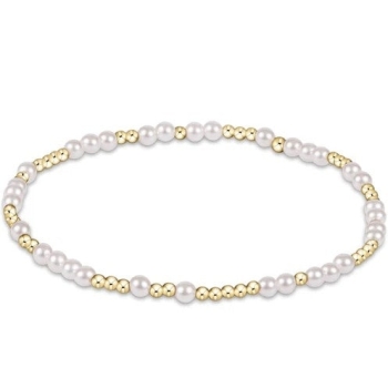 Hope Pearl Pattern 3mm Bead Bracelet