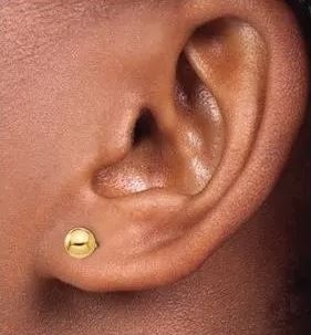 5mm Gold Ball Stud Earrings