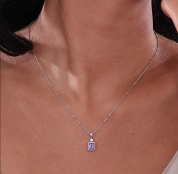 February Birthstone Necklace