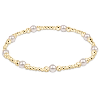 Classic Pearl Purpose 4mm Bead Bracelet