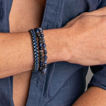 Allegiance Stainless Steel Bracelets - Blue