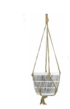 Black & White Terra Cotta Planters