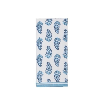 Blooms Blue Floral Towel