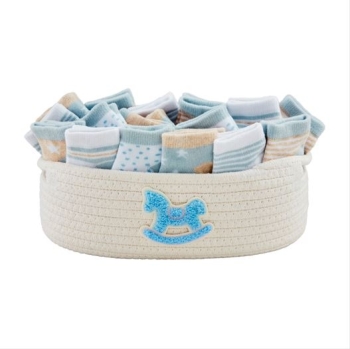 Blue Baby Socks, 6 Asst.