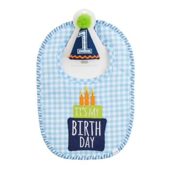 Blue Gingham Cake Smash Set