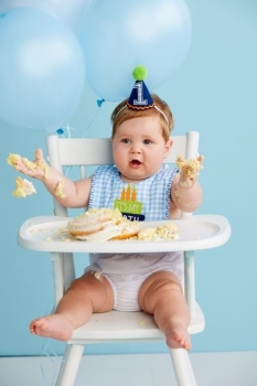 Blue Gingham Cake Smash Set