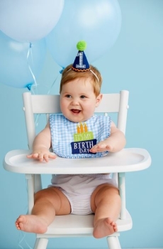 Blue Gingham Cake Smash Set